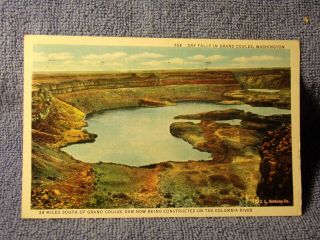 Vintage Postcard Dry Falls In Grand Coulee,  Washington
