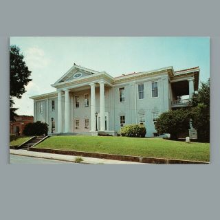 Vintage C.  1958 Postcard: Adams County Courthouse Natchez Mississippi Ms 4