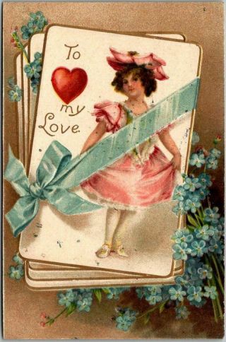 Vintage Embossed Valentine 
