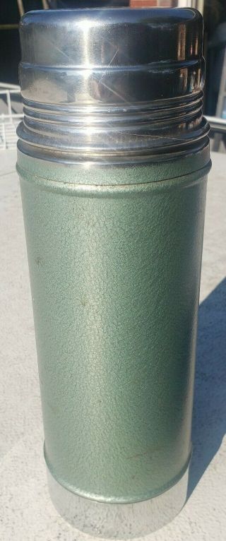 Vintage Stanley Aladdin Thermos A - 1357b,  Green Quart Wide Mouth,  Made In Usa