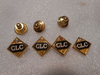 Four Vintage Glc Service Award Pins 15 20 25 & 30 Year