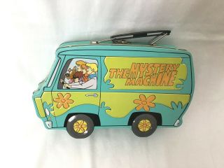 Hanna Barbera Scooby Doo The Mystery Machine Metal Lunchbox Pencils Art 2000 Vtg