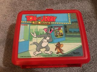 Vintage Tom & Jerry The Movie 1992 Lunch Box (no Thermos) Pre - Owned