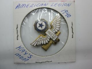 American Legion Auxiliary 1940 Vintage Old Pin Badge Button Rare America Eagle