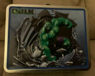 Incredible Hulk Metal Lunchbox Vintage 2003 Collectible By The Tin Box Company