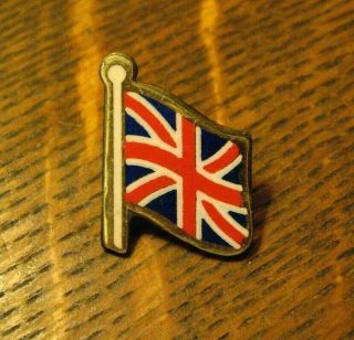 British Flag Lapel Pin - Vintage United Kingdom Great Britain Union Jack Badge
