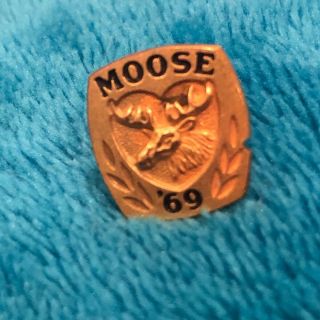 1969 Loyal Order Of Moose Gold Tone Pin