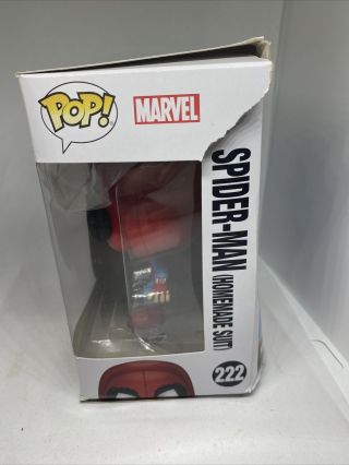 Funko Pop Spider - Man 222 - Homemade Suit HEAVILY BOX 2