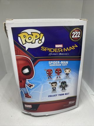 Funko Pop Spider - Man 222 - Homemade Suit HEAVILY BOX 3