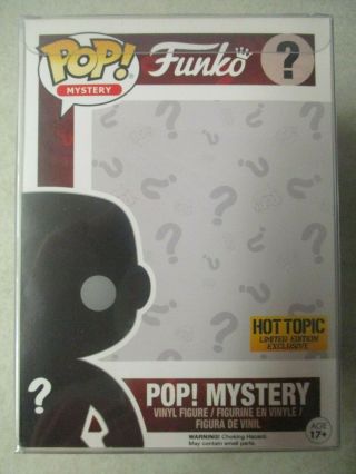 Funko Pop Mystery Funko ? Hot Topic Limited Edition Exclusive Box Only W/ Case