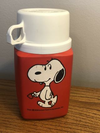 Vintage 1958 Snoopy Thermos Peanuts