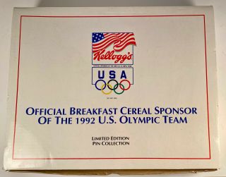Nib Kelloggs Usa Olympic Team Sponsor Pin Set 1992 - Series 1 - A