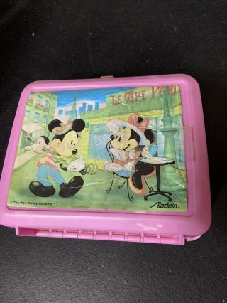 Vintage Plastic Mickey And Mini Mouse Lunch Box The Walt Disney Co