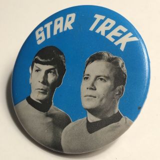 Vintage 1960’s Star Trek Pinback - Incredible - -