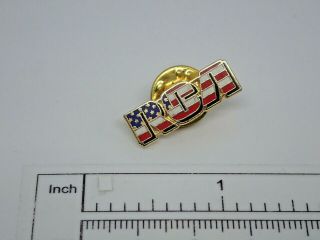 Rca American Flag Vintage Enamel Lapel Pin