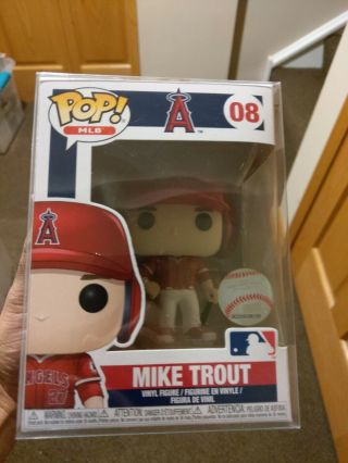 Mlb Funko Pop Series 2 - La Angels 08 - Mike Trout - Red Jersey