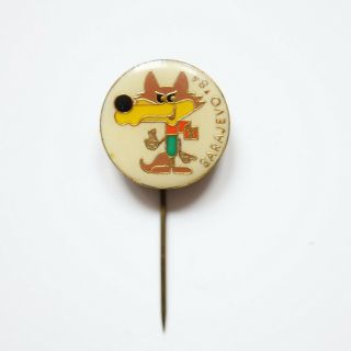 Vintage Winter Olympics Pin Badge - Sarajevo 84