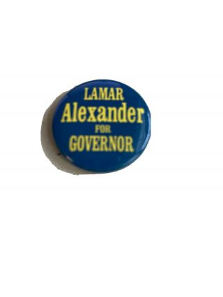 Lamar Alexander For Governor Tennessee 1970s Campaign Pinback