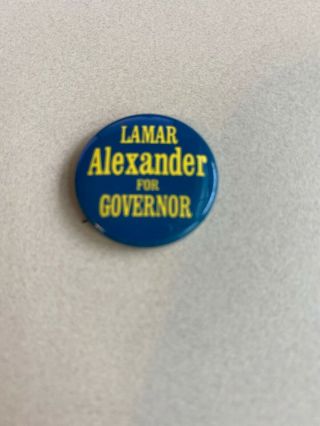 LAMAR ALEXANDER for Governor TENNESSEE 1970s Campaign Pinback 2