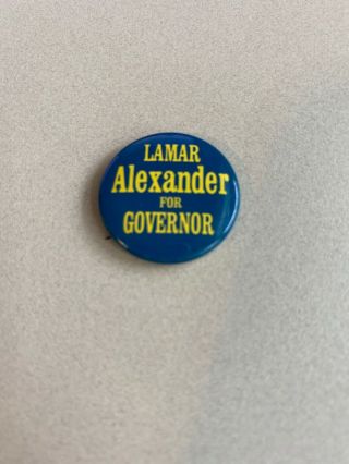 LAMAR ALEXANDER for Governor TENNESSEE 1970s Campaign Pinback 3