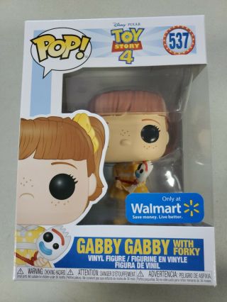 Funko Pop Disney Toy Story 4 Gabby Gabby With Forky 537 Walmart Exclusive