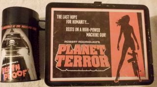 NECA GRINDHOUSE DOUBLE FEATURE LUNCHBOX,  THERMOS: PLANET TERROR/DEATH PROOF 2