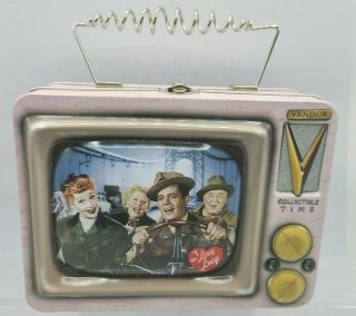 I Love Lucy Collectible Tin Tote California Metal Television Lunch Box