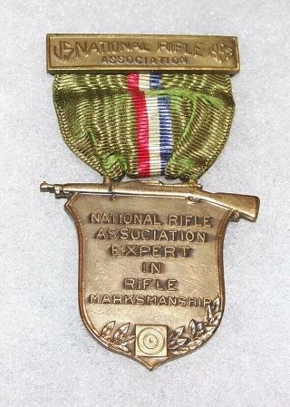 1938 Nra Expert In Rifle Marksmanship Award Medal