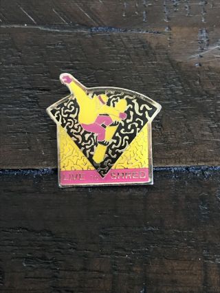 Vintage Snowboarding “live To Shred” Pin