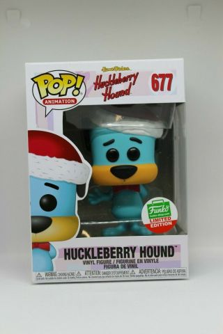 Funko Pop Huckleberry Hound Hanna Barbera 677 Cyber Monday Shop Exclusive Nm