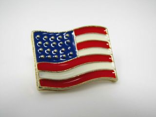 Vintage Collectible Pin: Usa American Flag Red White Blue Old Glory