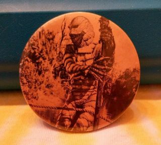 Creature From The Black Lagoon Vintage Pinback Button 2.  25 " Monster Horror Films