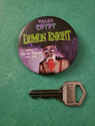 1994 Tales From The Crypt Demon Knight Pinback Advertising Button 2 1/8 "