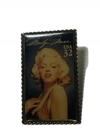 Vintage Usps.  32 Postage Stamps Lapel Pin,  Marilyn Monroe (norma Jean)