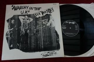 Sex Pistols Anarchy In The Uk 1977 Glitterbest 2 - Track 12 " Single P/s Ex