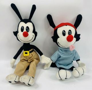 Vintage 1994 Dakin 14 " Animaniacs Wakko & Yakko Plush Toys