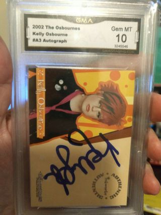Kelly Osbourne The Osbournes Inkworks Auto Signature A3 - Ozzy’s Daughter 10 Gm