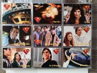 Lois and Clark The Adventures of Superman Skybox 1995 Full Card set of 90 2