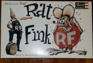 Ed " Big Daddy " Roth Revell Rat Fink Model Kit - Open Box - Model Is Still