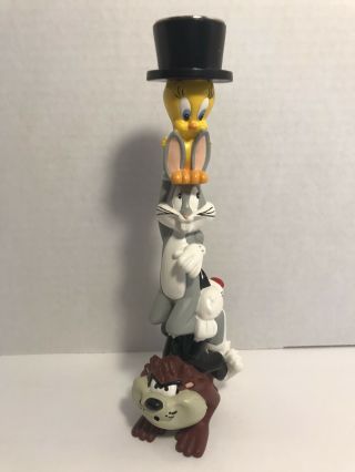 Warner Bros Looney Tunes Totem Candle Stick Holder 1998