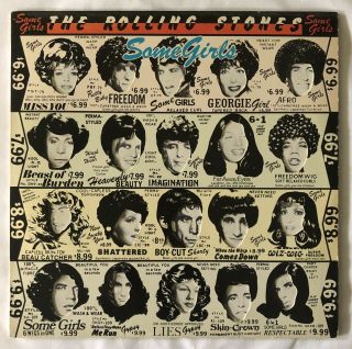 The Rolling Stones - Some Girls Vinyl Lp Uncensored Pale Color Scheme 1978 Vg,