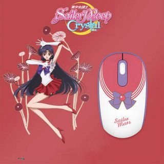 Sailor Moon Senshi Wireless Gaming Mouse Mercury Jupiter Venus Mars Usb Cute