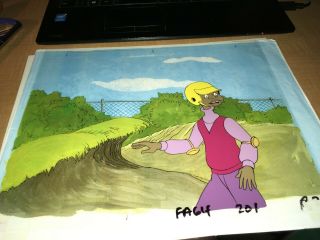 Fat Albert And The Cosby Kids Cartoon Animation Production Cel