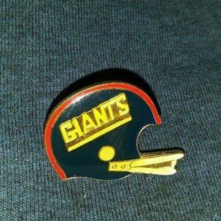 Vintage Nfl Football Ny York Giants Team Logo Helmet Enamel Pin Rare