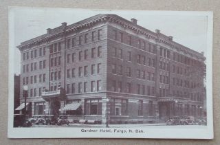 Vintage Postcard - Gardner Hotel,  Fargo,  North Dakota - 1933 Postmark