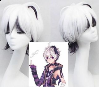 Vocaloid4 Library V4 Flower White Purple Cosplay Party Halloween Style Hair Wig