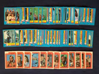VINTAGE 1983 THE A - TEAM TRADING CARDS 66,  12 STICKERS Complete Set NM - M 2