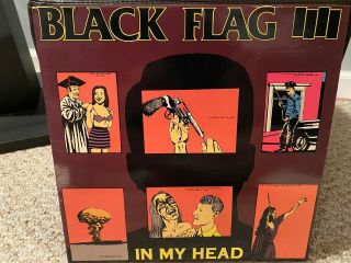 Black Flag In My Head Lp 1985 With Insert