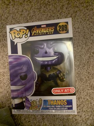 Funko Pop Marvel Avengers Infinity War Thanos Metallic Target Exclusive