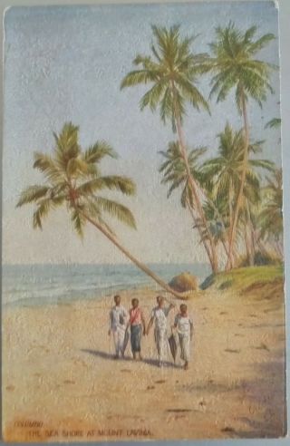 Colombo Mount Lavinia Sri Lanka Ceylon Orient Liner Vintage Colour Pc C1920s